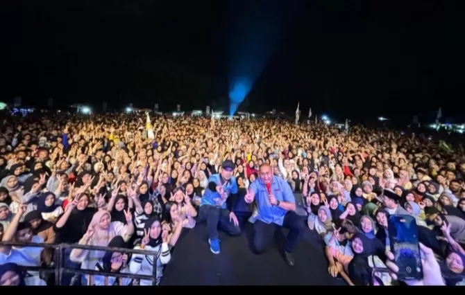 Andre Rosiade: Massa Konser Prabowo-Gibran di Limapuluh Kota Lebih dari Kampanye Anies