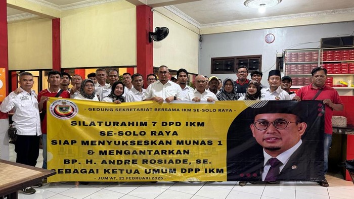 7 DPD Se-Solo Raya Dukung Andre Rosiade Calon Tunggal Ketum DPP IKM 2025-2030