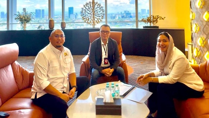 Andre Rosiade-Bupati Dharmasraya Temui Dirut Telkomsel, Bahas Pembangunan BTS