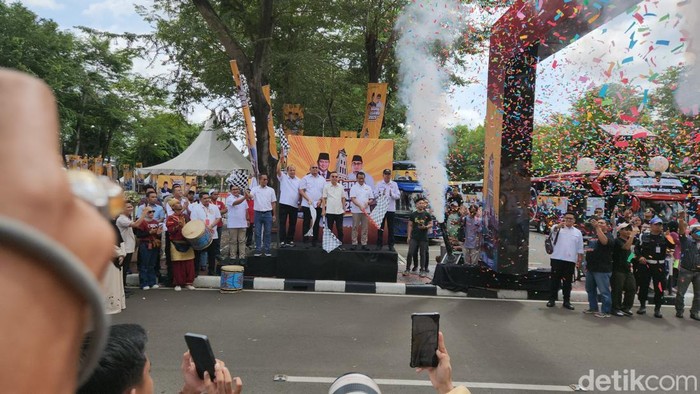Dasco dan Andre Rosiade Lepas 5.000 Pemudik ‘Pulang Basamo 2025’ Gelombang 1