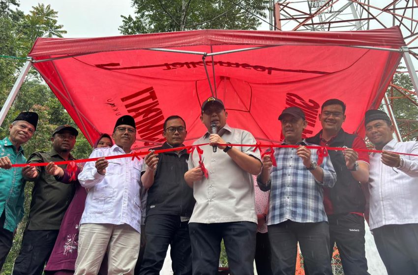 Resmikan BTS Telkomsel di Malalak Utara, Andre Rosiade: Sudah Dipilih Rakyat, Tugas Kami Memastikan Pembangunan